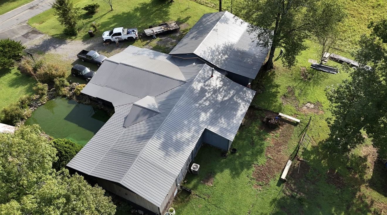 Standing seam metal roof detail
